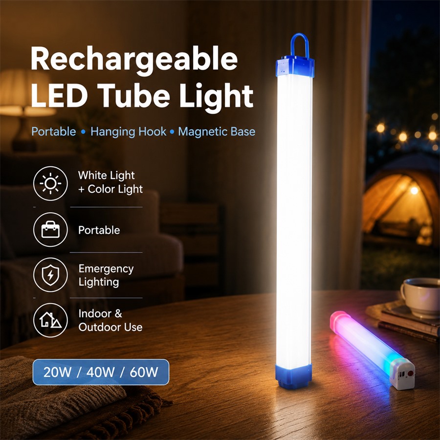CS LED Rechargeable Emergency Tube Light