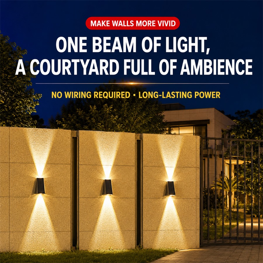 Solar wall light