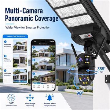 CS-1000LED Solar Monitoring Street Light image 3