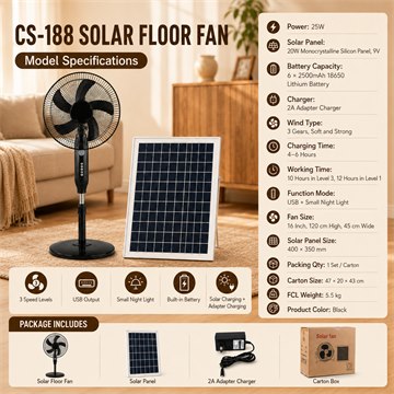 CS-188 black model specifications